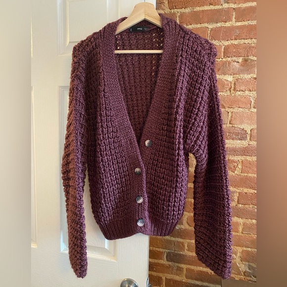 Mango Sweaters - Mango Oversized Cardigan With Buttons
